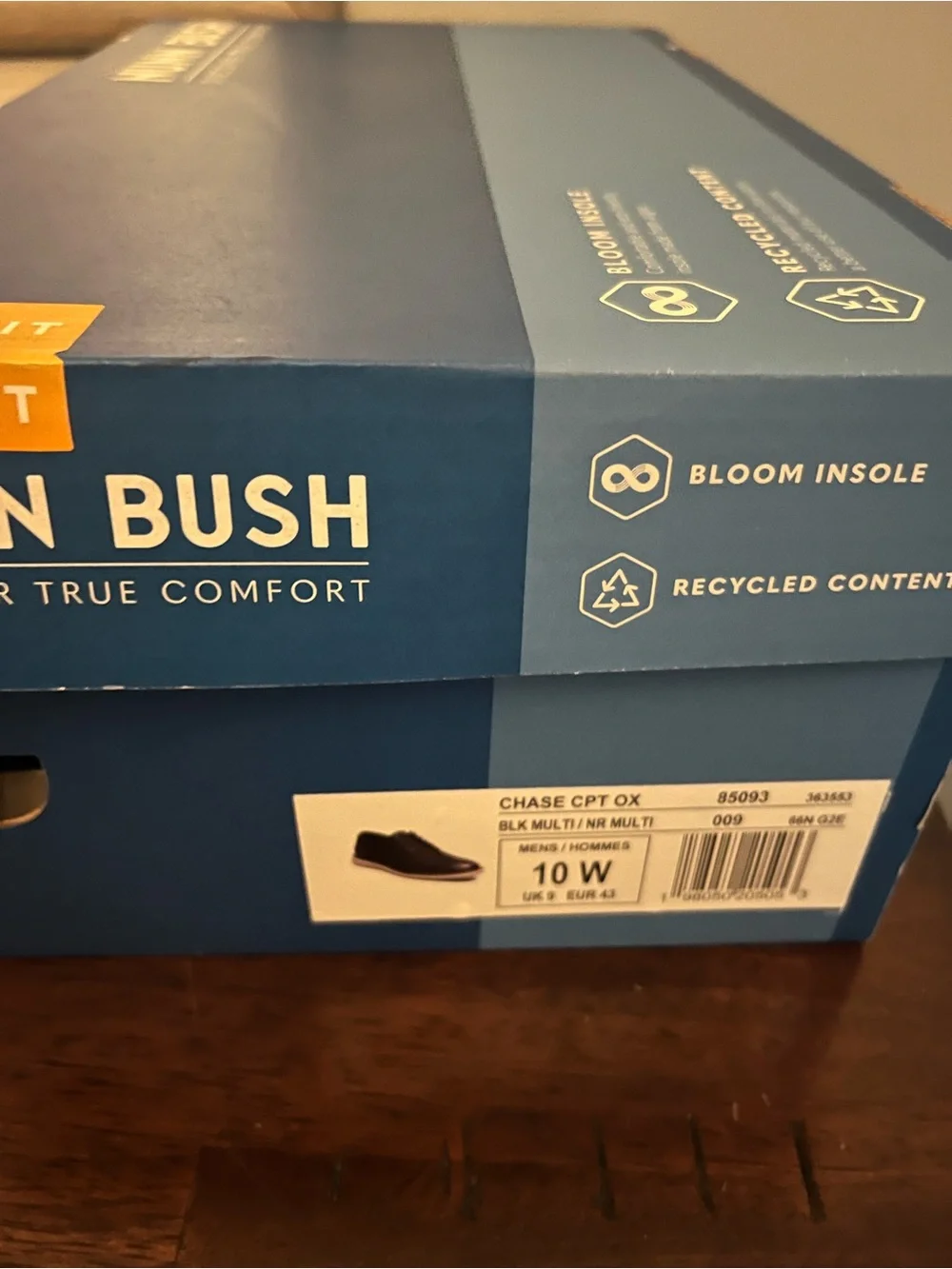 New Nunn Bush Chase CPT OX Black Multi Casual Dress Shoes - Size 10W